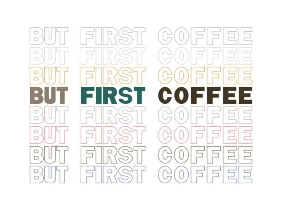 But First Coffee – Clean Typography for Real Embroidery