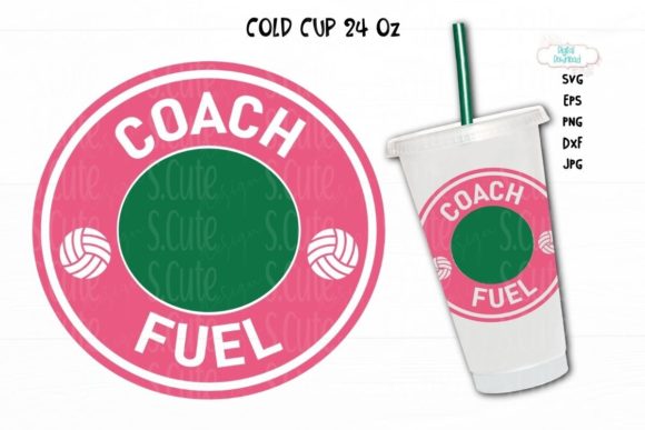 Coach Fuel Ring SVG for 24 Oz Cups