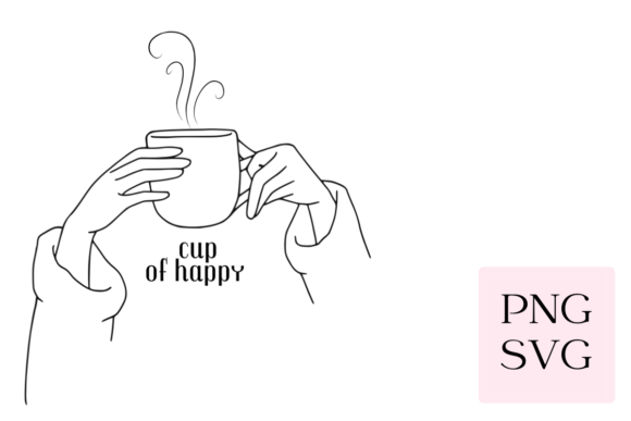 Cup of Happy SVG PNG