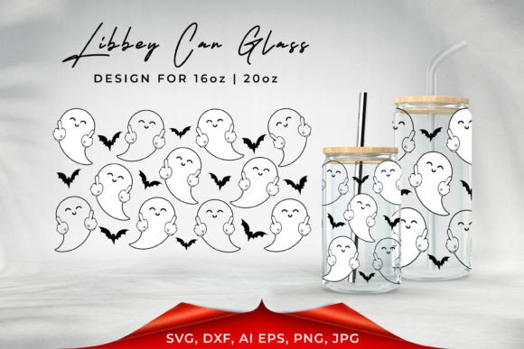 Halloween SVG: Libbey Glass Ghosts