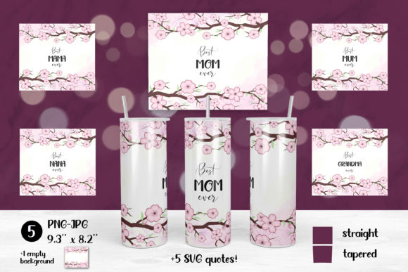 Mothers Day Tumbler Sublimation PNG SVG