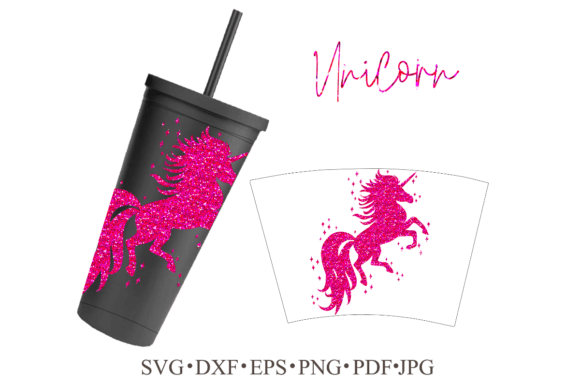 Unicorn in Star Wrap for Cap 22 OZ